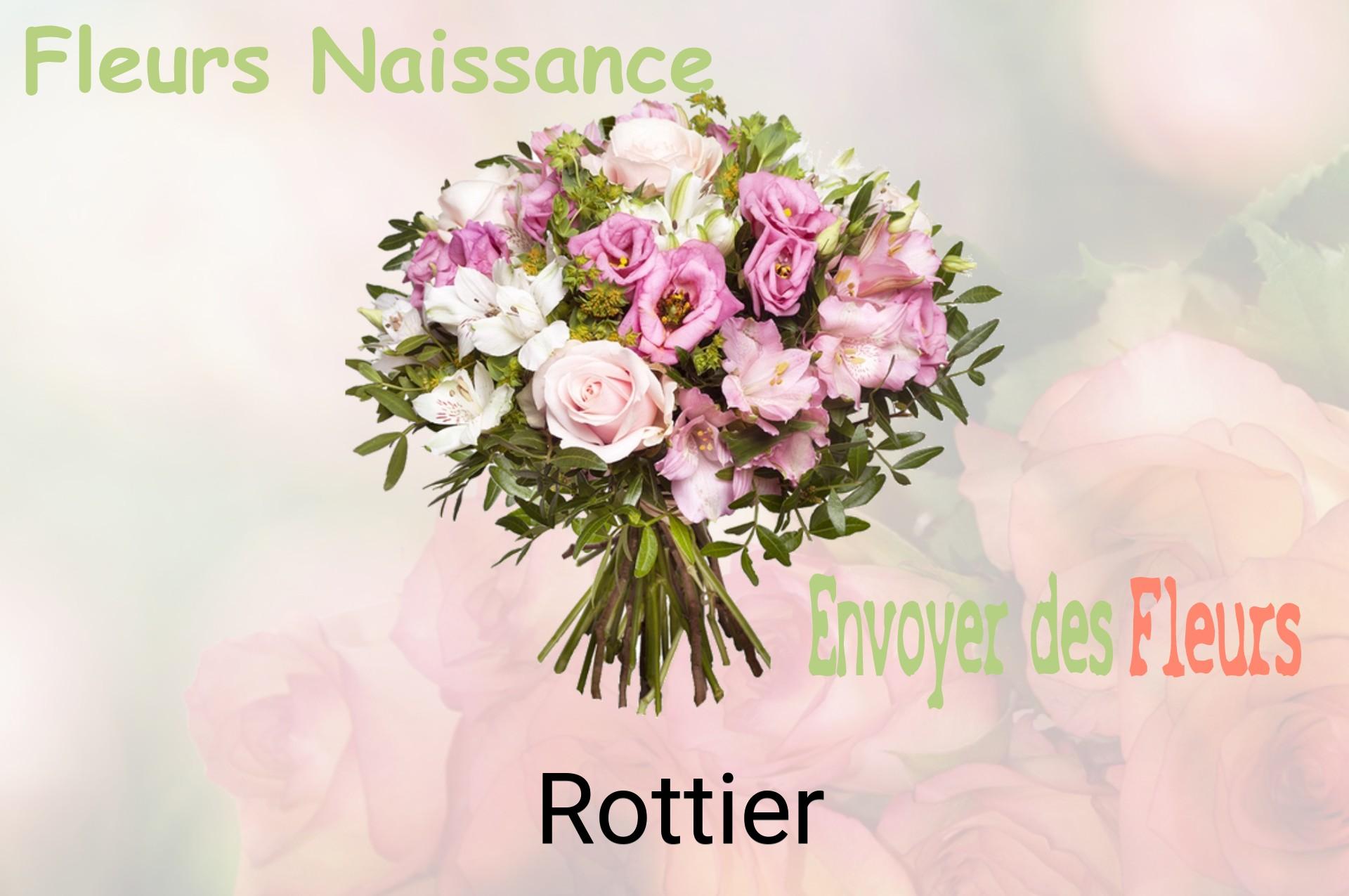 Bouquet de fleurs de naissance livré à Rottier
